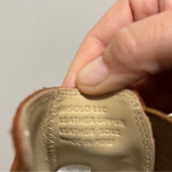 Nisolo Leather Pull On Nutmeg Brown Suede Almond Toe Flat Chelsea Ankle Boots - Picture 6 of 8